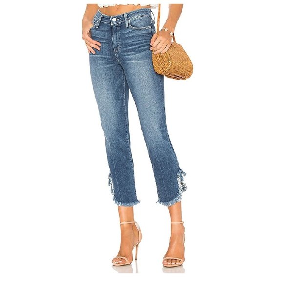 Paige Hoxton Straight Ankle Jeans - Picture 1 of 8